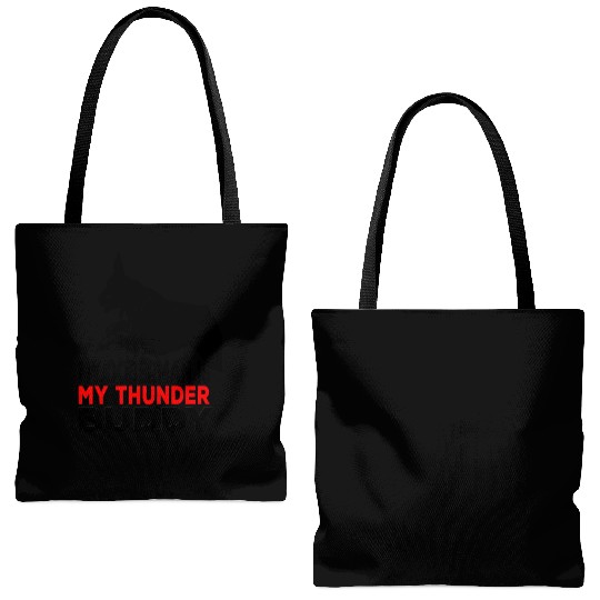 My doberman Pinscher is my thunder buddy Tote Bags (AOP)