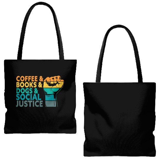 Books Dogs Lover Human Rights Equality Tote Bags (AOP)