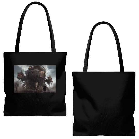 Dangerous Crab like Steampunk machine abstract Tote Bags (AOP)