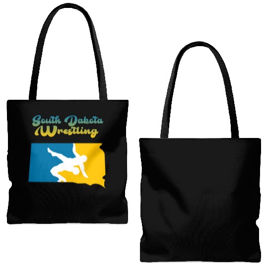 South Dakota Wrestling Tote Bags (AOP)