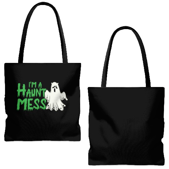 Halloween Paranormal Ghost Hunters Horror Fans Tote Bags (AOP)