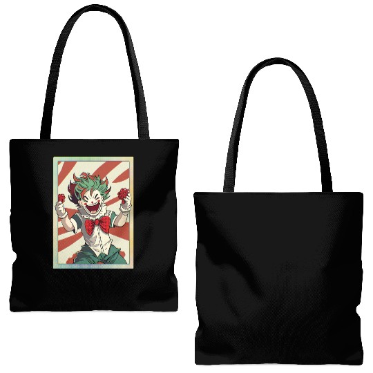 Happy joker card Tote Bags (AOP)