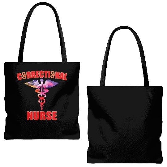 Great Correctional Nurse Design Prison Nurse Tote Bags (AOP)