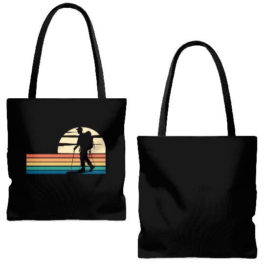 Hiking Mens Colorful Tote Bags (AOP)