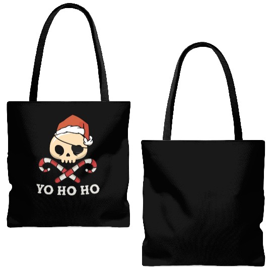 Santa Pirate Funny Christmas - Yo Ho Ho, Pirate Tote Bags (AOP)