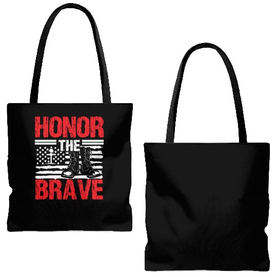 Soldier honor the brave military army veteran Tote Bags (AOP)