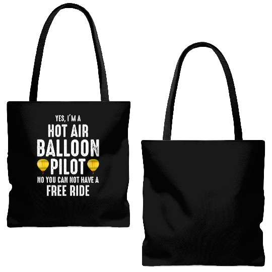 Hot Air Ballooning Hopper Balloon Ride Balloonist Tote Bags (AOP)
