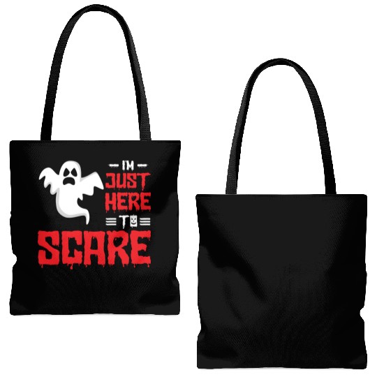 Halloween Paranormal Ghost Hunters Horror Fans Tote Bags (AOP)