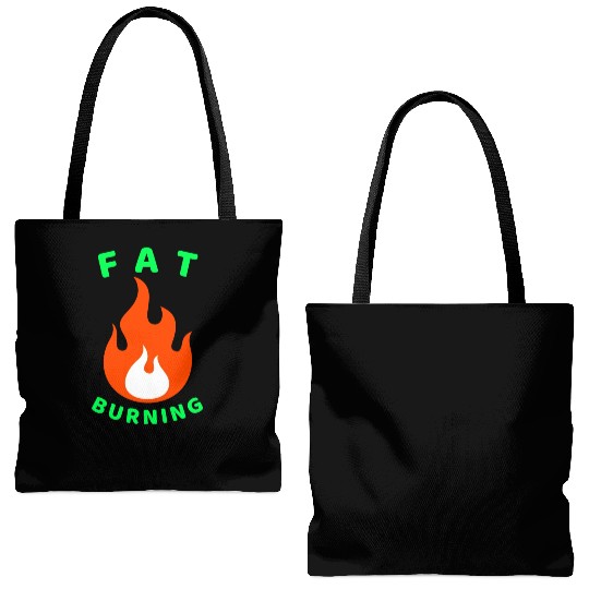 Fat Burning Gym Workout Tote Bags (AOP)