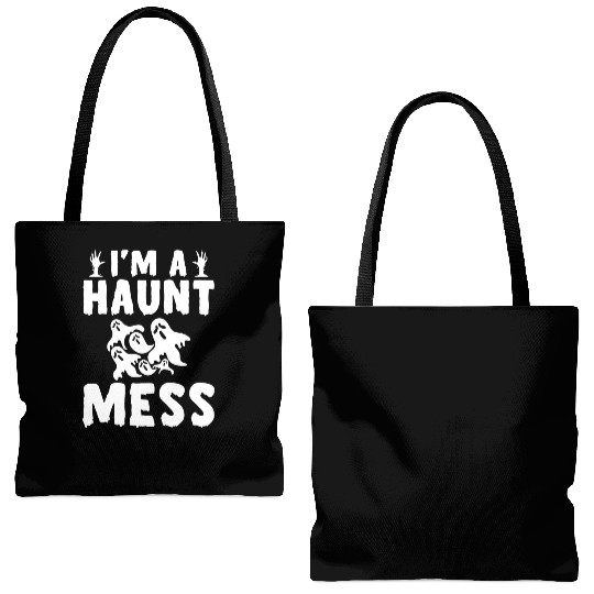 Halloween Paranormal Ghost Hunters Horror Fans Tote Bags (AOP)