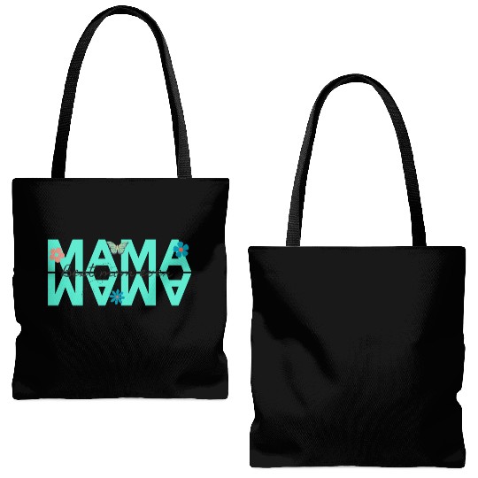 mama best mom ever Tote Bags (AOP)