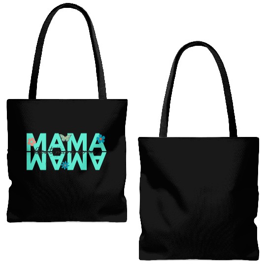 mama best mom ever Tote Bags (AOP)