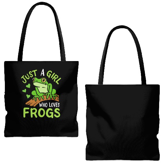 Frog Toad Frog Lover Tote Bags (AOP)