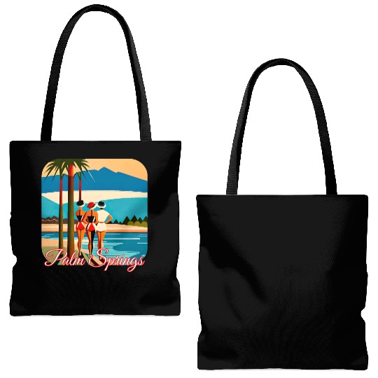 Palm Springs Swim Club Tote Bags (AOP)