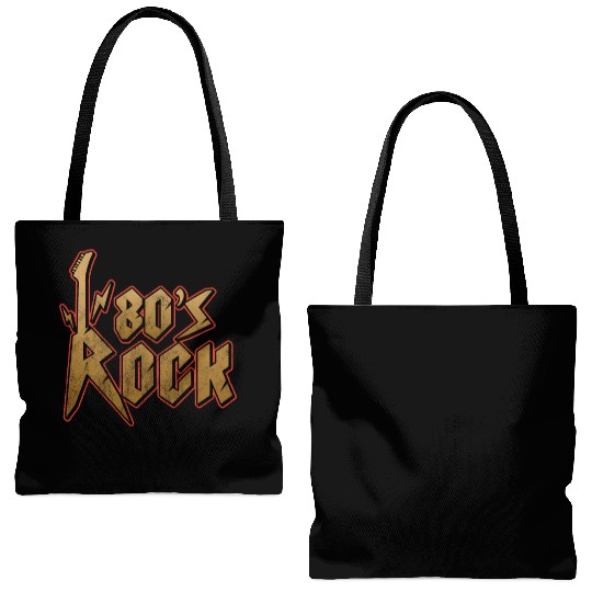 80s Rock Music Genre Eighties Vibe Retro Musician Tote Bags (AOP)