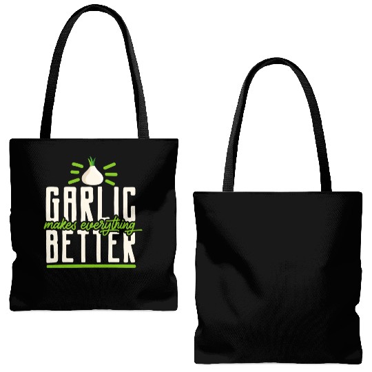 Garlic Garlic Cloves Garlic Lover Cooking Tote Bags (AOP)