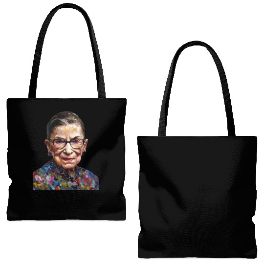 Ruth Bader Ginsburg portrait in a Monet style Tote Bags (AOP)