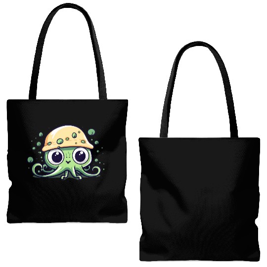 Kawaii Octopus Tote Bags (AOP)