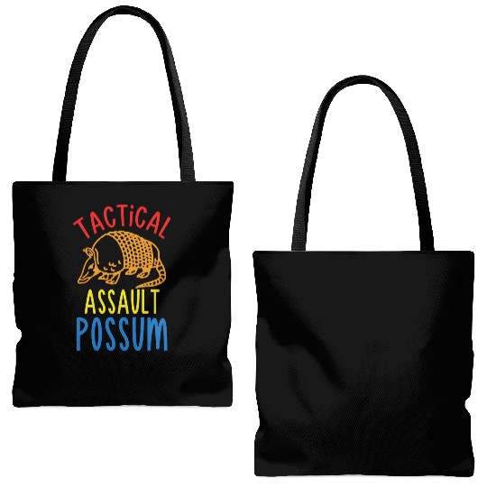 tactical assault possum Tote Bags (AOP)