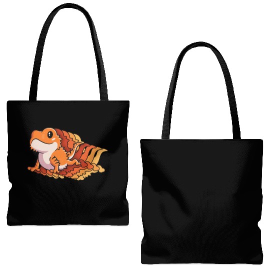 Retro Gift For Bearded Dragon Owner Lizard Lover Tote Bags (AOP)