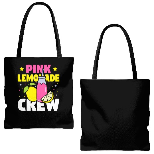 Funny Pink Lemonade Crew Lemon Juice Bossfruit lov Tote Bags (AOP)