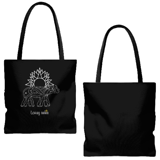 Interstellar rhinoceros Tote Bags (AOP)