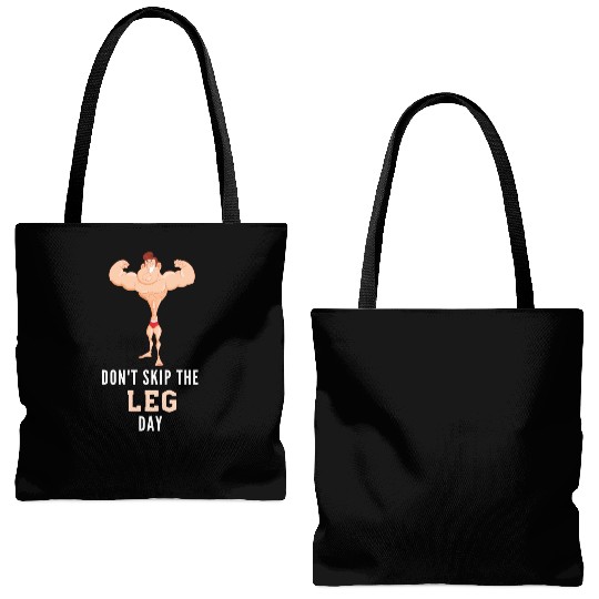Don't Skin The Leg Day Tote Bags (AOP)