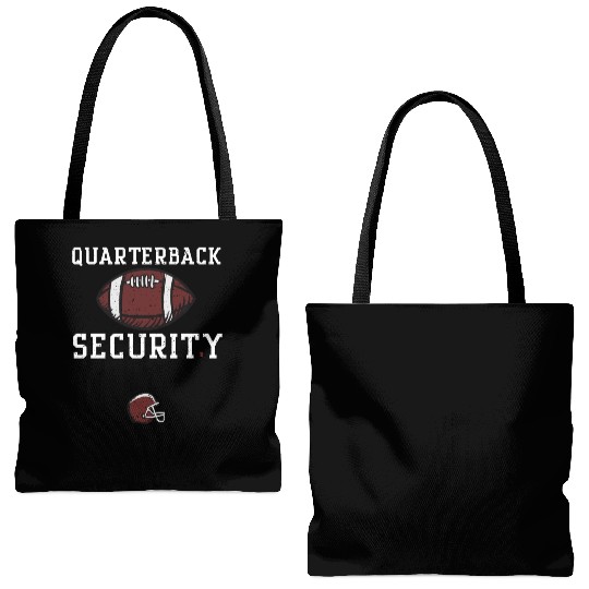 Quarterback Security - Football Tote Bags (AOP)