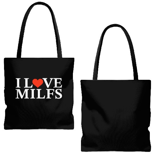I Love Milfs Tote Bags (AOP)