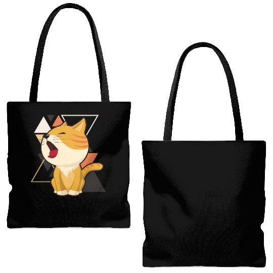 Cute little cat adorable kitty Kittenlove cat mom Tote Bags (AOP)