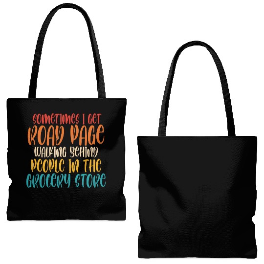 Sometimes I Get Road Page Walking Behind People Tote Bags (AOP)