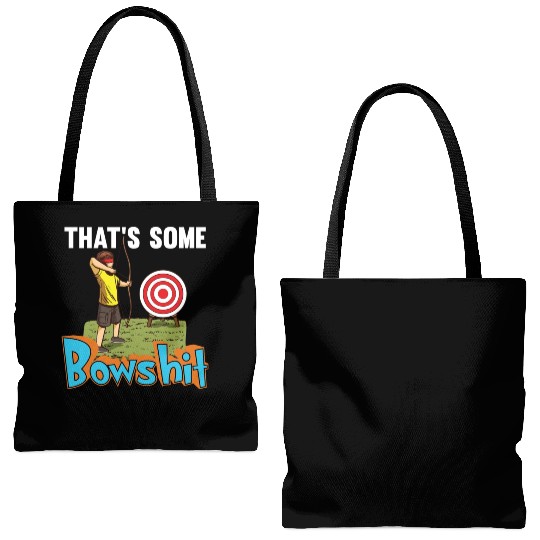 Bow Hunting Arrow and Archery Quote Design Archery Tote Bags (AOP)