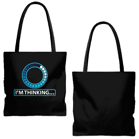 Im Thinking Computer Science Engineering Student Tote Bags (AOP)