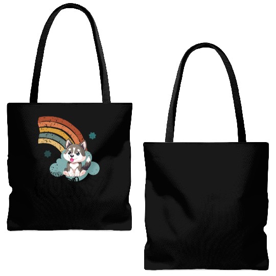 I M YOUR HUSKY Tote Bags (AOP)