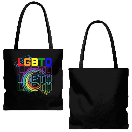 LGBTQ Design Pride Month Rainbow Flag LGBT Tote Bags (AOP)