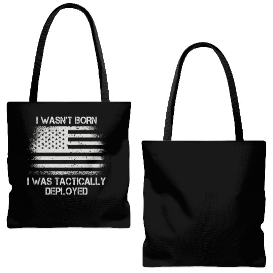 Patriotic Army Veteran Us Soldier Saying Tote Bags (AOP)
