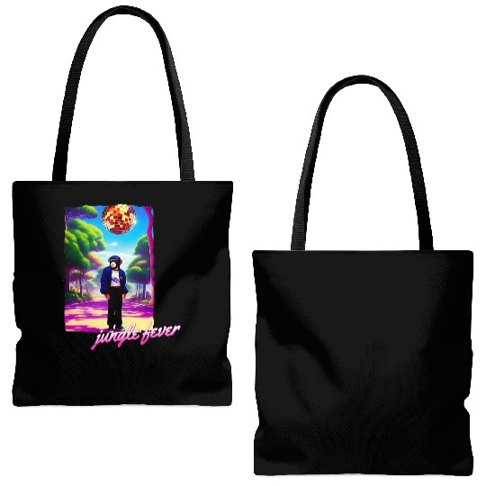 Jungle Fever Chimpanzee Disco Anime 90's Tote Bags (AOP)