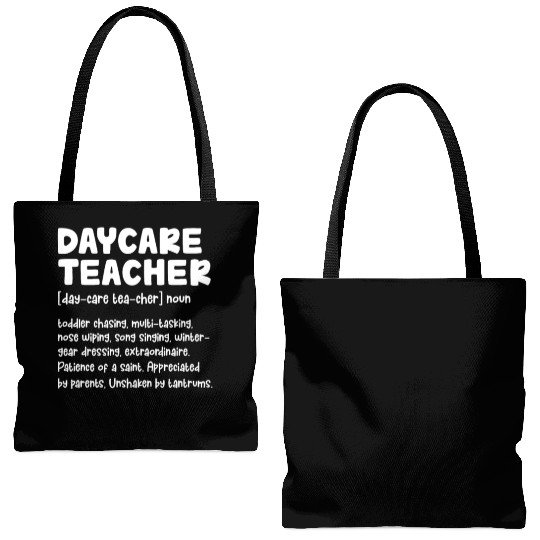 Daycare Teacher Definition Tote Bags (AOP)