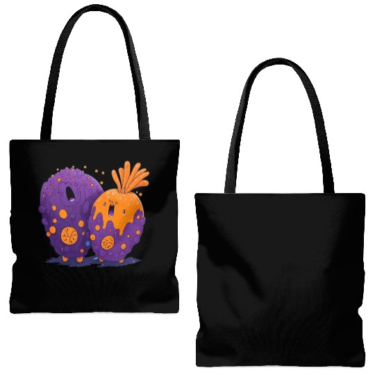 crazy carrot Tote Bags (AOP)