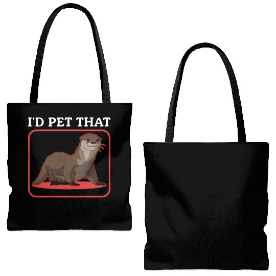 Otters Lover Pet That Otter Tote Bags (AOP)