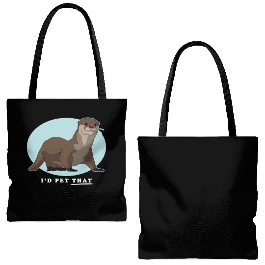 Otters Lover Pet That Otter Tote Bags (AOP)