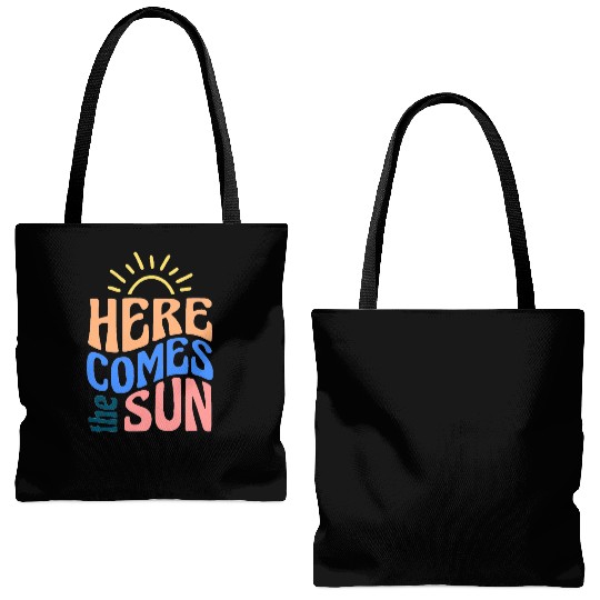Here comes the sun Tote Bags (AOP)