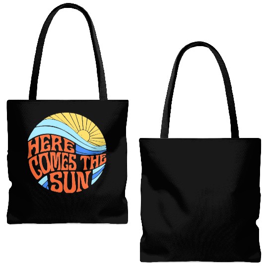 Here comes the sun Tote Bags (AOP)