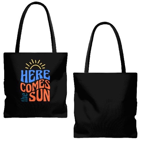 Here comes the sun Tote Bags (AOP)