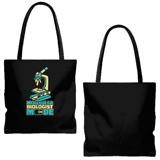 Biology Biologist Mode On Molecular Biologist Tote Bags (AOP)