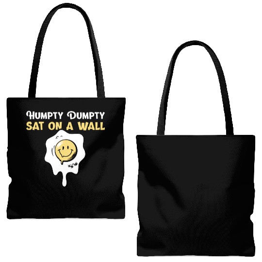 Humpty Dumpty Nursery Rhymes For Funny People Tote Bags (AOP)