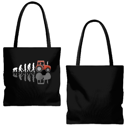 Tractor Farmer Evolution With Shadow Tote Bags (AOP)
