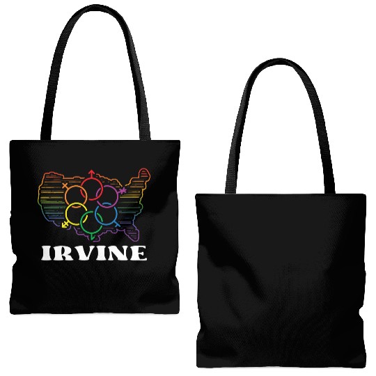 Irvine Pride Month Pride Flag LGBT Community LGBTQ Tote Bags (AOP)