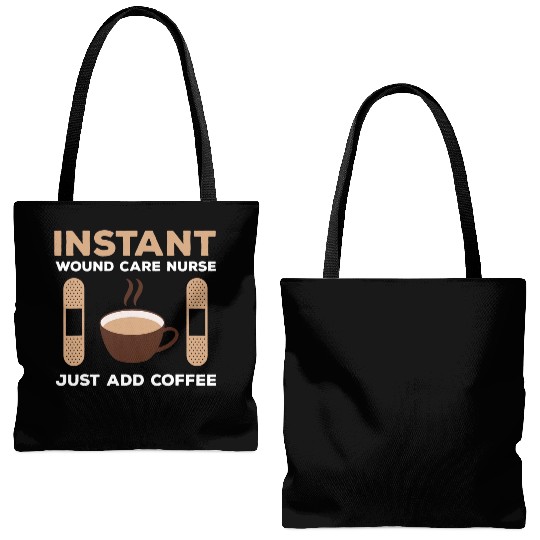 Great Wound Care Nurse Coffee Lover RN Nursing Tote Bags (AOP)