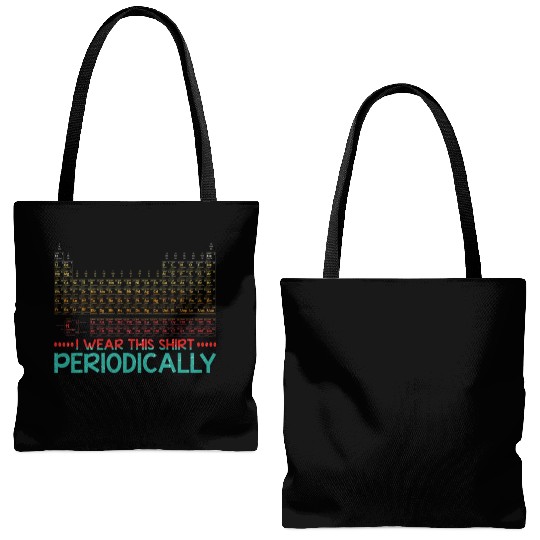 Funny Retro Vintage Science Chemistry Teacher Tote Bags (AOP)